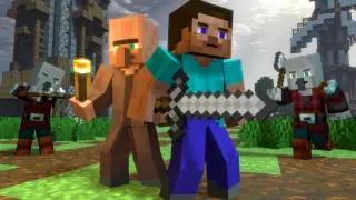 Minecraft Animation | Village Raid | Steve Life