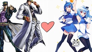 When Jotaro puts on 2233’s mother’s clothes!