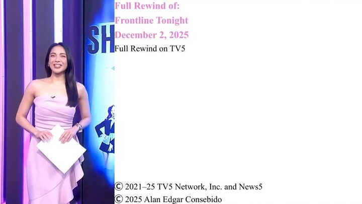 Full Rewind on TV5 | Frontline Tonight – December 2, 2025