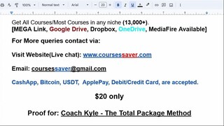 Coach Kyle - The Total Package Method