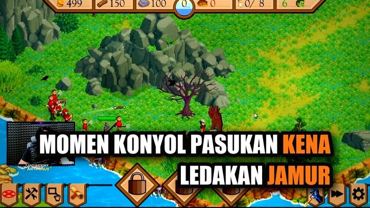 Momen Konyol Pasukan Kena Ledakan Jamur