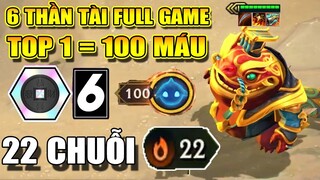 TOP 1 22 CHUỖI THẮNG + 6 THẦN TÀI FULL GAME RA 1 TẤN ĐỒ LÀ ĐÂY