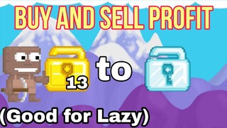 Profit by Buy and Selling with 13 World Locks | Growtopia