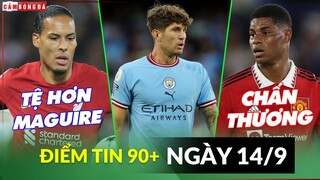 Điểm tin tối 14/9 | Van Dijk bị chê tệ hơn Maguire; Sao Man City trở lại C1; Rashford khó đá C2