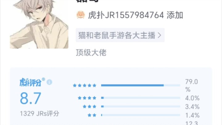猫和老鼠历代主播虎扑评分