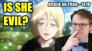 FEMALE TITAN ADVANCES... SO SCARY... || Attack on Titan 1x18 BLIND REACTION/ANALYSIS