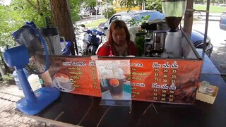 สุดยอด!! ร้านกาแฟสด ใช้เครื่องกาแฟราคาเเพง ขายริมทาง ขายดีมากๆ