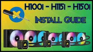 Corsair H115i & 150i Elite Capellix RGB AIO Cooler Install Guide - All Sizes