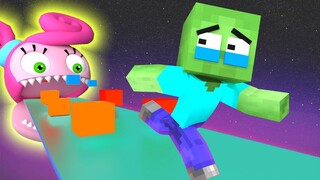 Monster School: DANCING ROAD CHALLENGE - Zombie vs Mommy Long Legs | Minecraft Animation