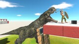Crush the Bridge or T-rex Will Get You - Animal Revolt Battle Simulator
