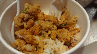 Thai KFC rice sab ข้าวยำไก่แซ่บ