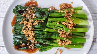 คะน้าน้ำมันหอย เมนูง่ายๆ ทำเองได้ที่บ้าน Stir Fried Kale with Oyster Sauce - Mai's Kitchen