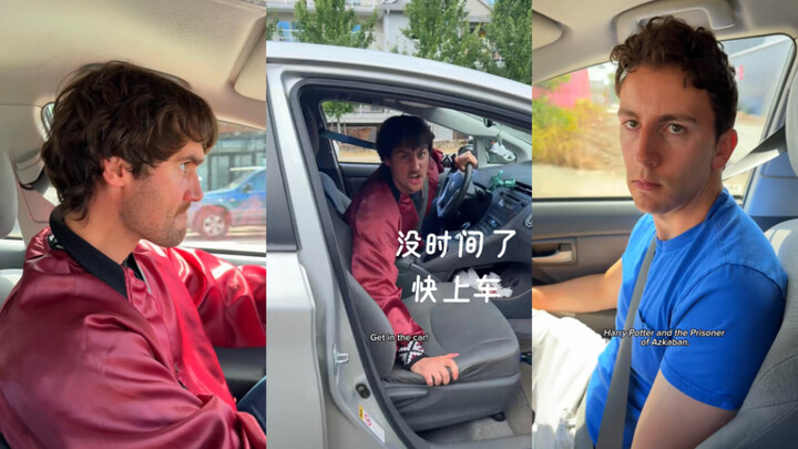 No time left—hurry and get in the car‼️🤣