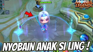 NYOBAIN HERO ANAK NYA LING ! KECIL TAPI BSA TERBANG KAYA BAPAK NYA ! MOBILE LEGENDS