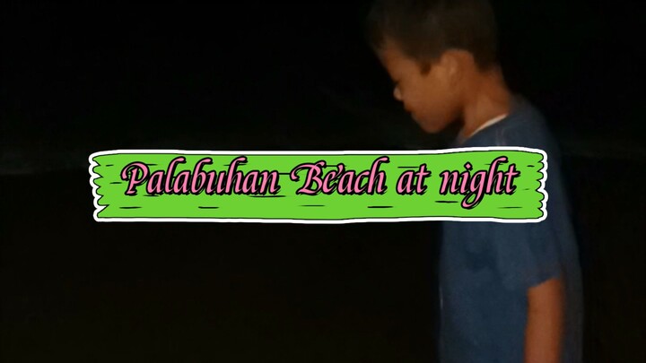 Sea at night in palabuhan ratu beach indonesia