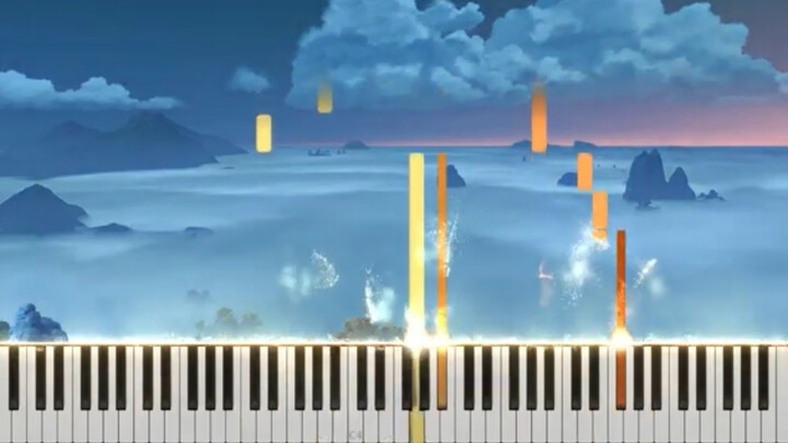 [Genshin Impact] Piano "Di Atas Lautan Awan" Qingyunding BGM