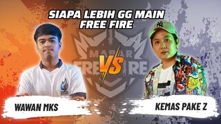 Kemas Pake Z vs Wawan MKS: Skill Siapa Lebih GG Main FF? | Mabar Free Fire Match 57 #short