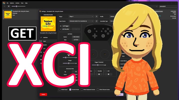 Get Tomodachi Life Living the Dream (XCI) & Install on PC using Ryubing Switch Emulator