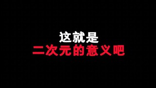 我觉得这就是二次元的意义吧！