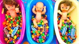 [ไลฟ์สไตล์]ใช้ลูกอมสีรุ้งอาบน้ำให้เบบี้เพื่อสอนเด็ก ๆ เรื่องสี