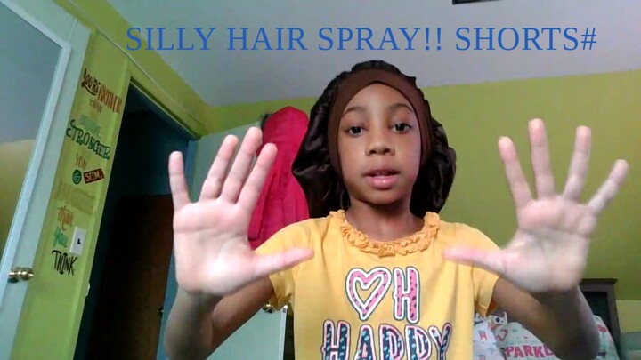 SILLY HAIR SPRAY VIDEO!! SHORTS#