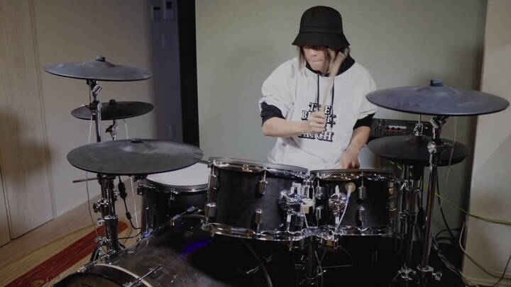 [Drum Set] Aimer's "Reverberant Sange" drummer Haru's passionate cover!