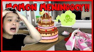 MOMON MAKAN KUE ULANG TAHUN BERACUN  & MENINGGOY !! Feat @MOOMOO Roblox RolePlay