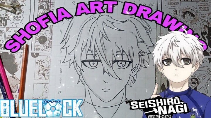 drawing anime blue lock karakter nagi