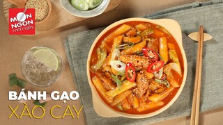 Cách làm BÁNH GẠO XÀO CAY có ngay tức khắc| MÓN NGON MỖI NGÀY