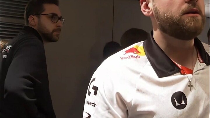 After the match, Niko risked a rules violation to comfort the distraught Donk.