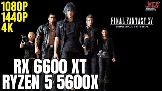 Final Fantasy XV | Ryzen 5 5600x + RX 6600 XT | 1080p, 1440p, 4K benchmarks!