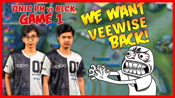 The First MPL Match of Blacklist Without Ohmyv33nus and Wise - MPL PH S9 ONIC PH VS BLACKLIST GAME 1