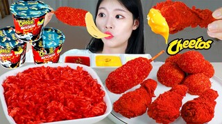 ASMR MUKBANG| 직접 만든 치토스 맥앤치즈 양념치킨 치즈볼 핫도그 먹방 & 레시피 FRIED CHICKEN EATING