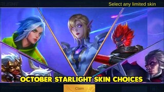 OCTOBER 2022 STARLIGHT SKIN CHOICES CONFIRMED || EUDORA STARLIGHT SKIN - MLBB NEW SKIN 2022