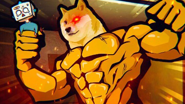The super-muscled dog wants to beat you into a pulp!