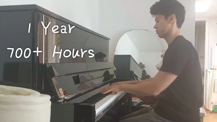 More than 700 hours of practice_One-year progress record of adult piano beginners