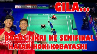 GILA! BAGAS/FIKRI KE SEMIFINAL, HOKI/KOBAYASHI DIBUAT JATUH BANGUN TAK BERDAYA