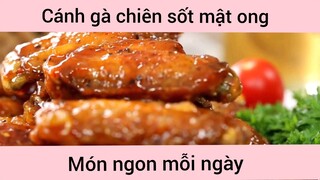 Cánh gà chiên sốt mật ong