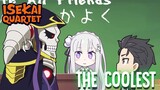 Ainz Ool Gown is the chillest man to ever exist (Isekai Quartet Reaction)