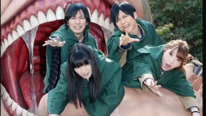 [ Attack on Titan ] Early precious images of the protagonists x Chuang Ge x USJ