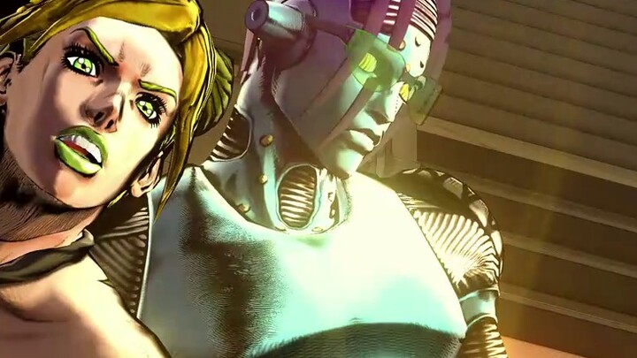 JOJO Heaven's Eyes: Stone Ocean - How do the protagonists and the priest react when they see the sam