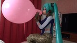 [kigurumi] Gel-coat Hatsune cos blowing balloons, an alternative experience (new kig video 563)