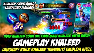 KHALEED GANTI BUILD = MANIAC❗CARA MAIN KHALEED EXP META❗BUILD KHALEED TERSAKIT 2024❗GAMEPLAY KHALEED