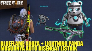 LIGHTNING PANDA + BLUEFLAME GROZA - MUSUHNYA DI KUTUK JADI BOT! AUTO PANEN KILL! FREE FIRE