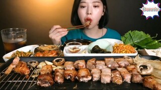 Ăn cơm cùng thịt ba chỉ nướng tại nhà 2 #amthuc