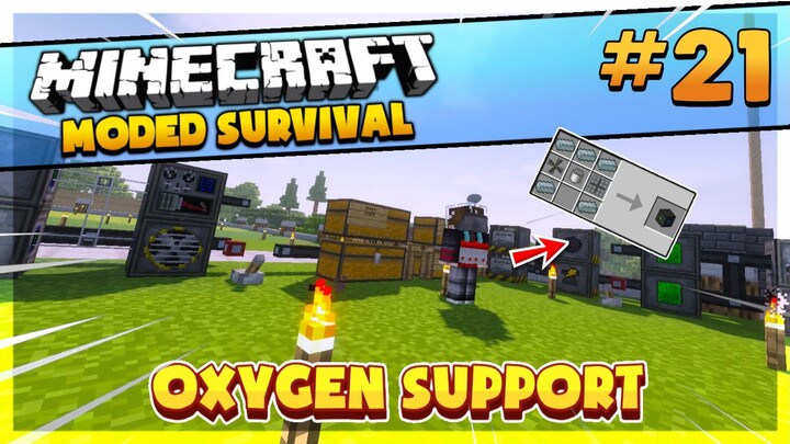 CRAFTING OXYGEN SUPPORT - Minecraft: Modded Survival Part - 21 (Filipino/Tagalog)