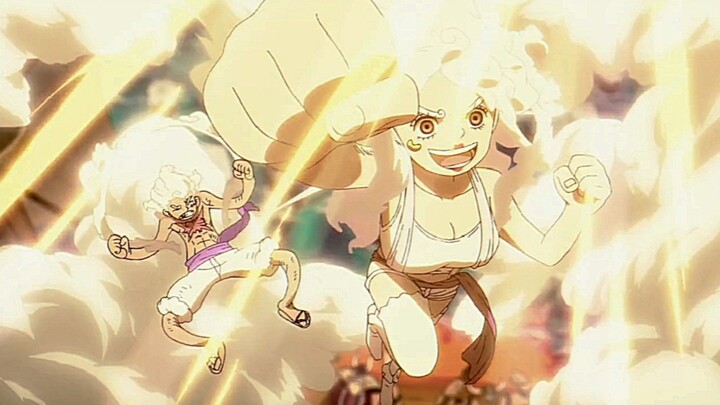 Epic Momen Wujud Nika Bonney , Luffy Gear 5 versi cewe ini mah