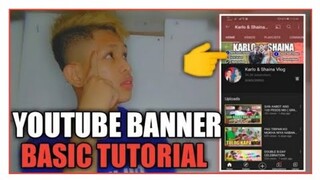 HOW TO MAKE A YOUTUBE BANNER (Basic TUTORIAL)