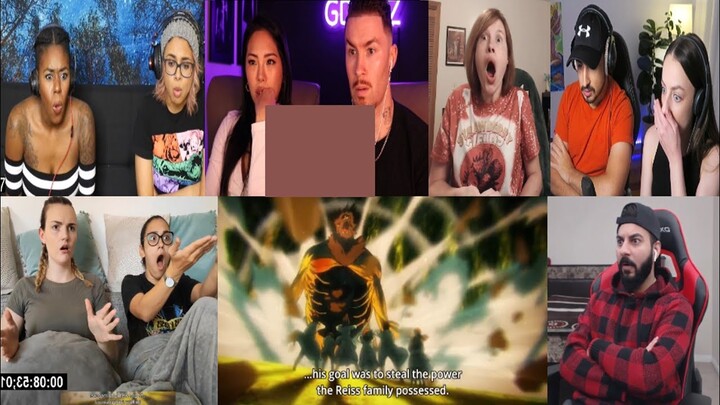 ATTACK ON TITAN EPISODE 3X6 REACTION MASHUP!!