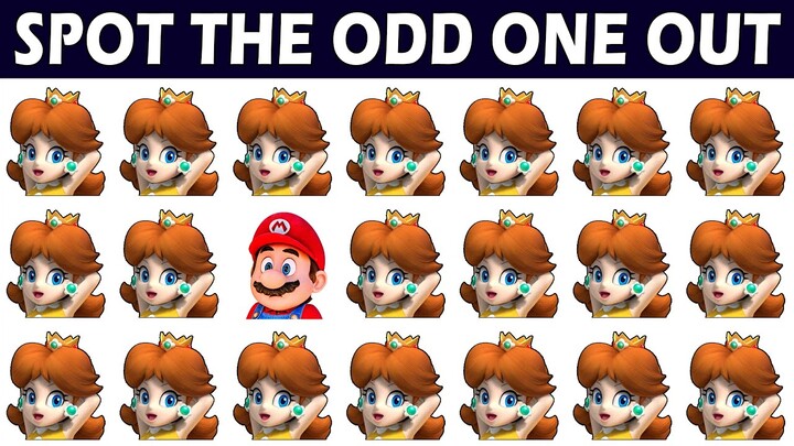 Can You Spot The Difference #50 | Spot The Odd One Out Super Mario Bros Quiz Games